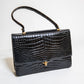 Vintage Black Crocodile Bag
