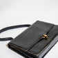 Vintage Black Crocodile Bag