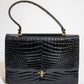 Vintage Black Crocodile Bag