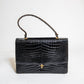 Vintage Black Crocodile Bag