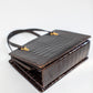 Vintage Brown Croc Bag with Two Handles