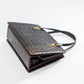 Vintage Brown Croc Bag with Two Handles
