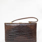 Vintage Brown Crocodile Bag