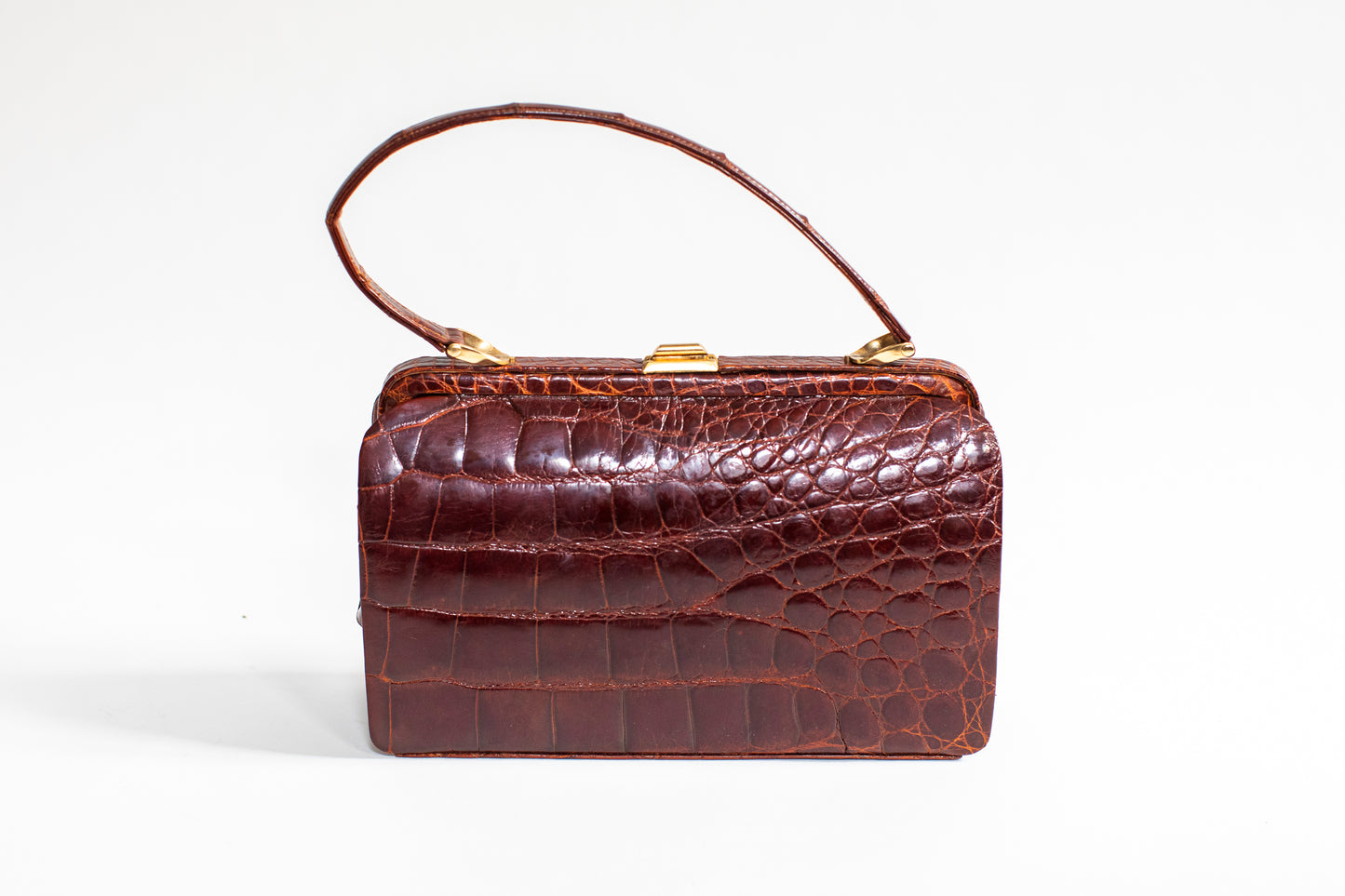 Vintage Red Crocodile Bag