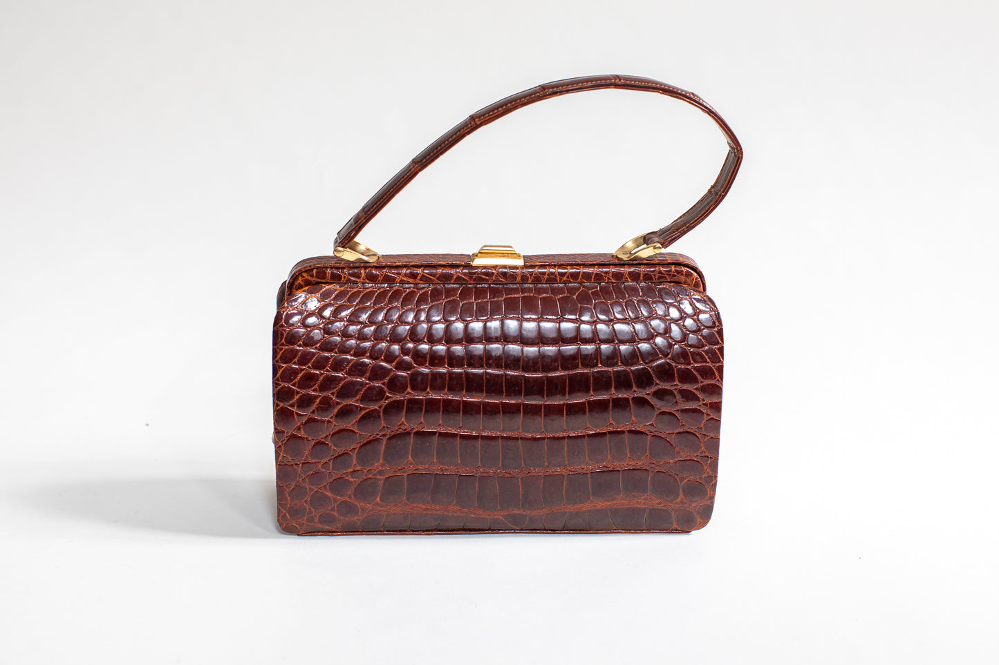 Vintage Red Crocodile Bag