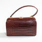 Vintage Red Crocodile Bag