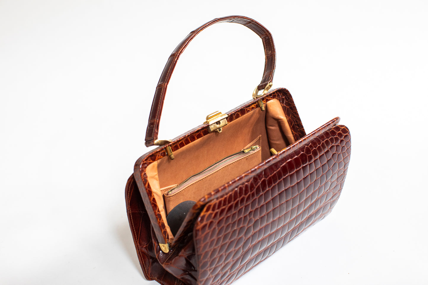 Vintage Red Crocodile Bag