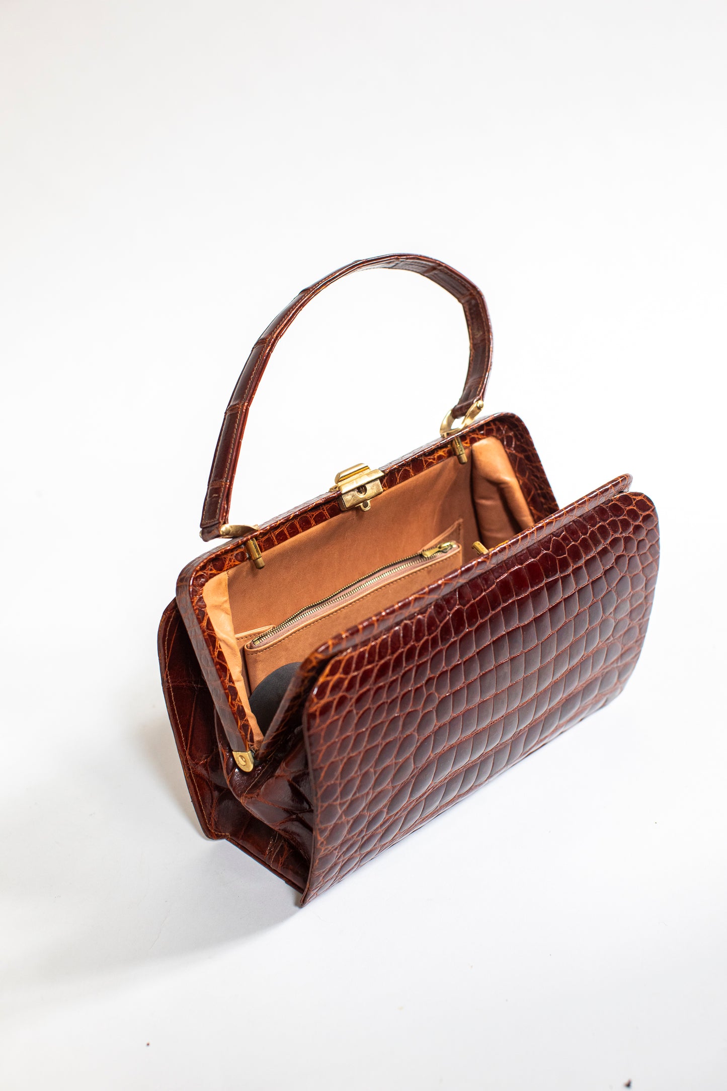 Vintage Red Crocodile Bag