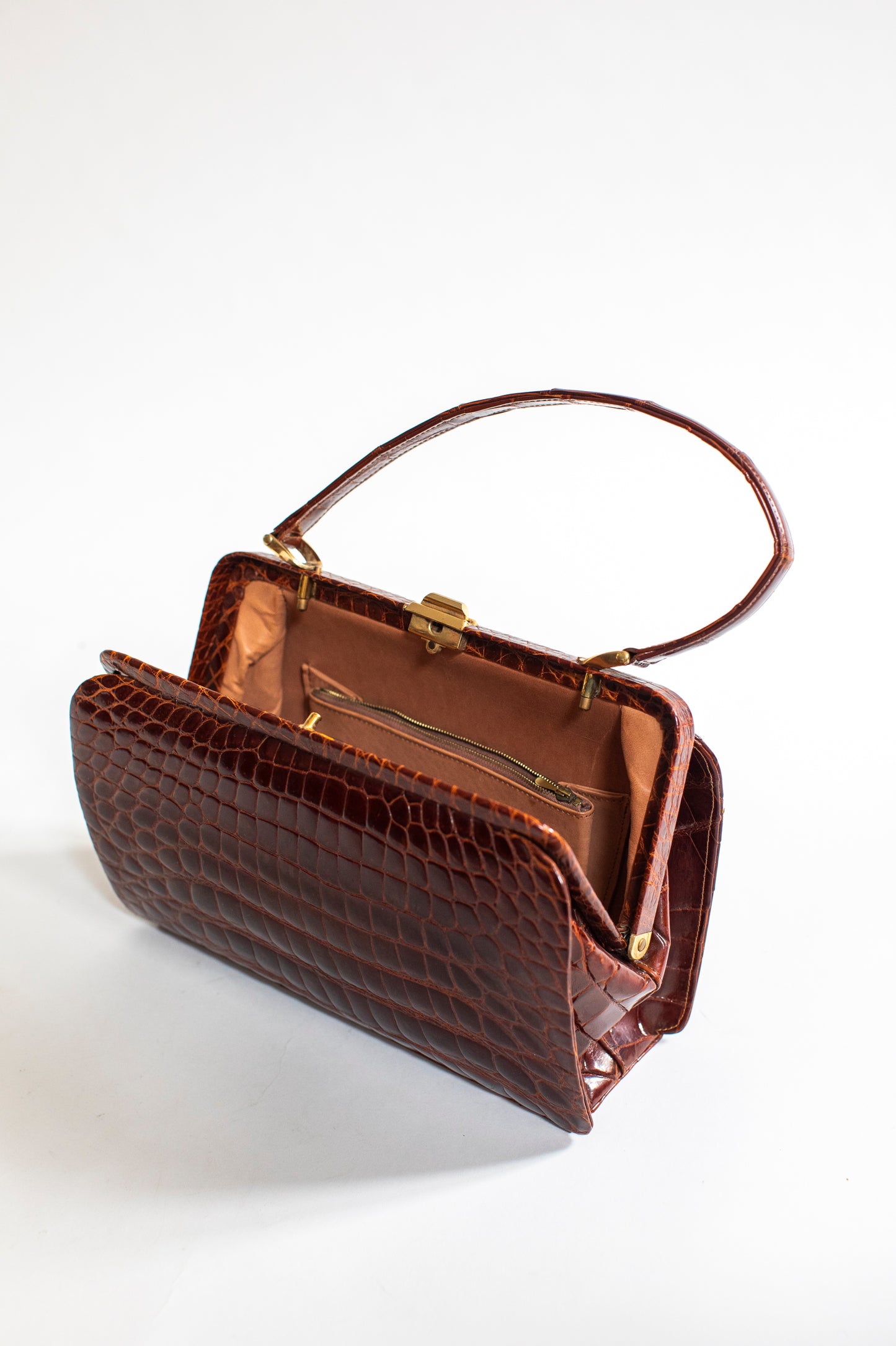 Vintage Red Crocodile Bag