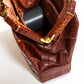 Vintage 40's Brown Croc Bag