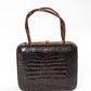 Vintage Brown Crocodile Bag