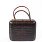 Vintage Brown Crocodile Bag