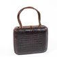 Vintage Brown Crocodile Bag