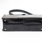 Large Vintage Black Croc Bag