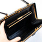 Large Vintage Black Croc Bag