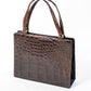 Vintage 60's Brown Croc Bag