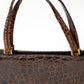 Vintage 60's Brown Croc Bag