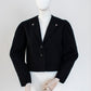 Vintage Austrian Black Wool Blazer  Size S