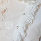 1980s Vintage embroidered cotton white blouse Size S-M