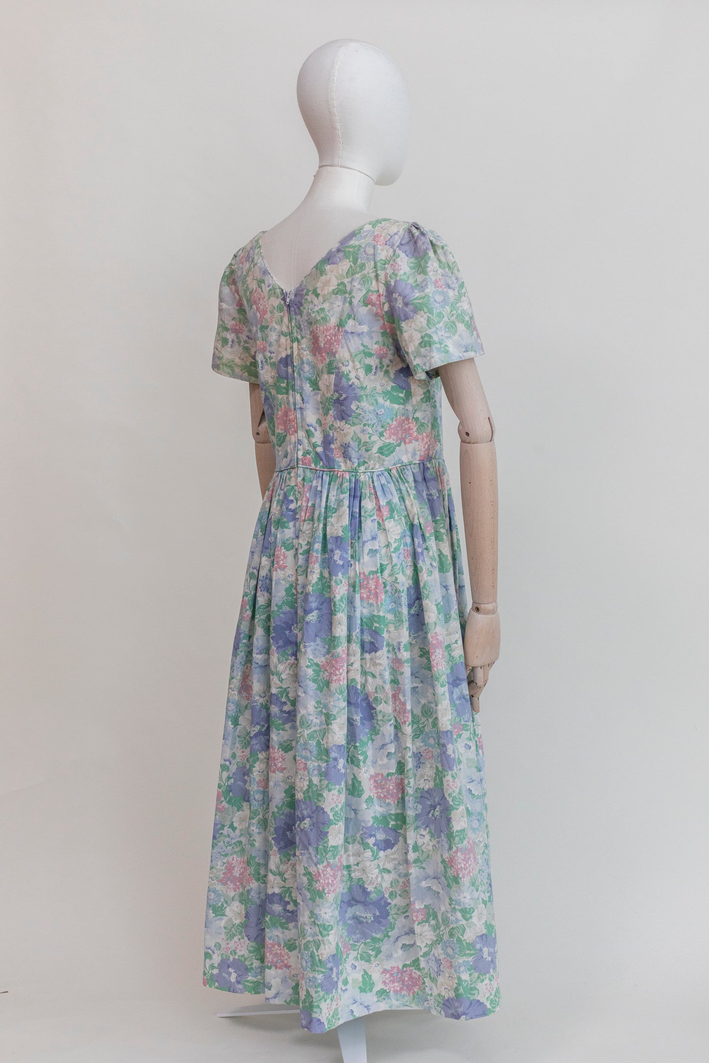 Vintage Austrian Floral Midi Dress- Size M