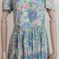 Vintage Austrian Floral Midi Dress- Size M