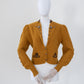 Vintage Yellow Mustard Hand Knitted Austrian Cardigan Size M