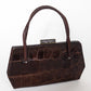 Rare 1930 Vintage Brown Crocodile Leather Purse