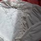 1980s Vintage embroidered cotton white blouse Size S-M